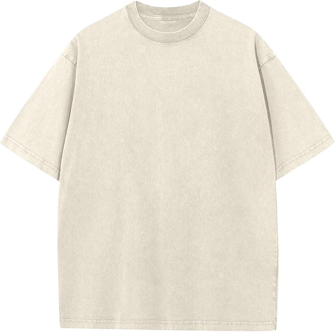 Acid Wash Vintage Style Short-Sleeves Graphic T-shirt
